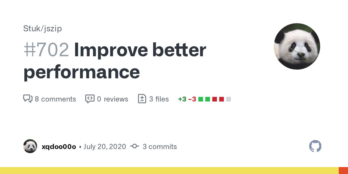 Improve better performance by xqdoo00o · Pull Request 702 · Stuk/jszip
