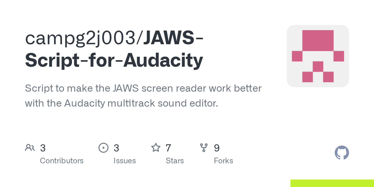 Releases · campg2j003/JAWSScriptforAudacity · GitHub
