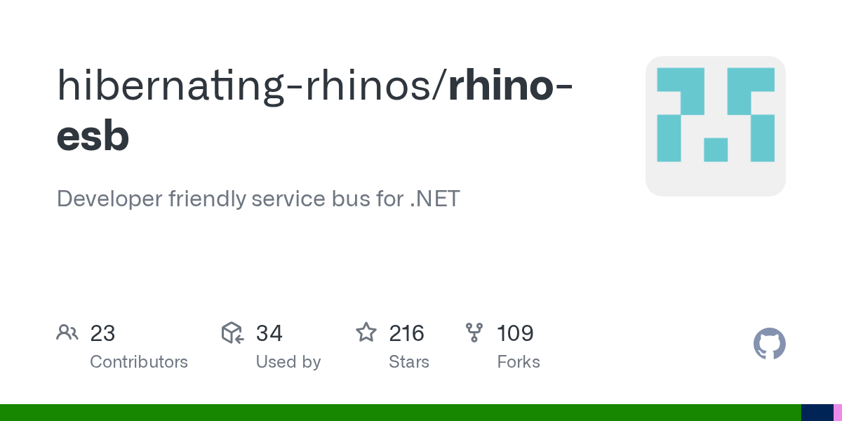 GitHub hibernatingrhinos/rhinoesb Developer friendly service bus