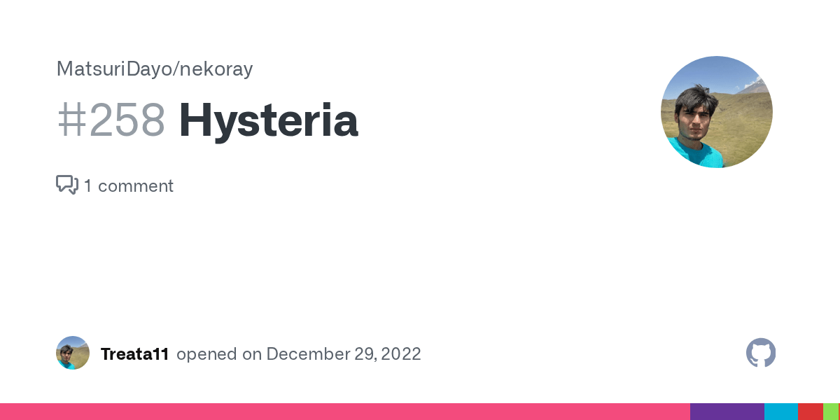 Hysteria · Issue 258 · MatsuriDayo/nekoray · GitHub