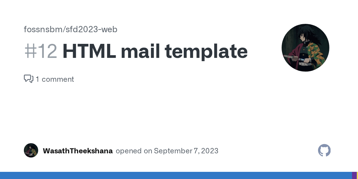 HTML mail template · Issue 12 · fossnsbm/sfd2023web · GitHub