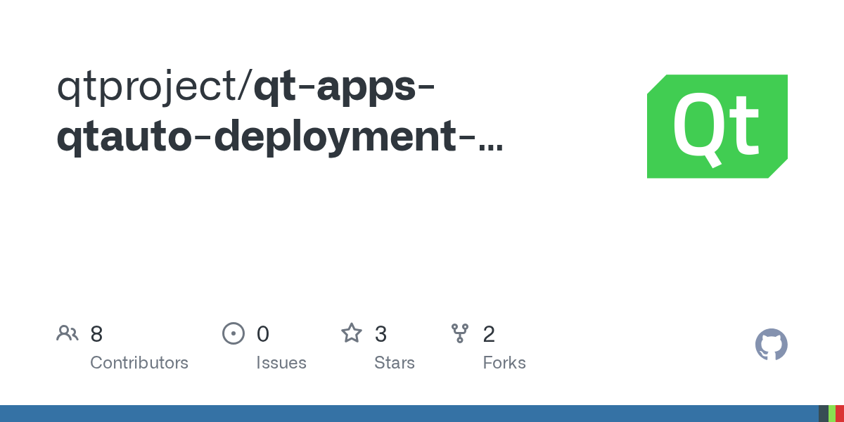 GitHub qtproject/qtappsqtautodeploymentserver