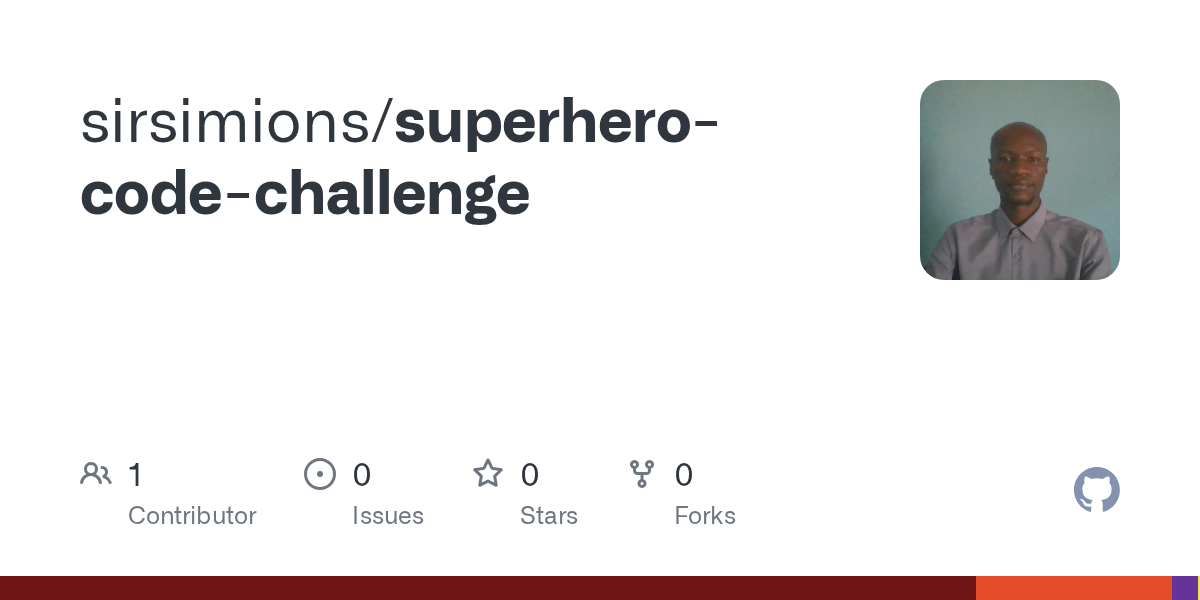 GitHub sirsimions/superherocodechallenge
