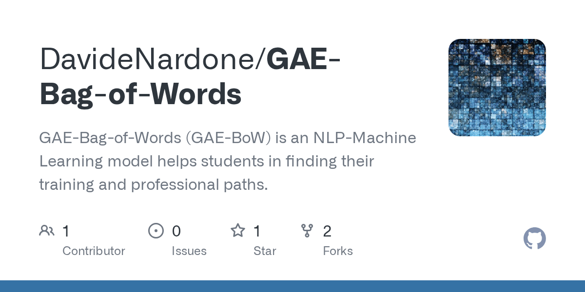 GitHub DavideNardone/GAEBagofWords GAEBagofWords (GAEBoW) is