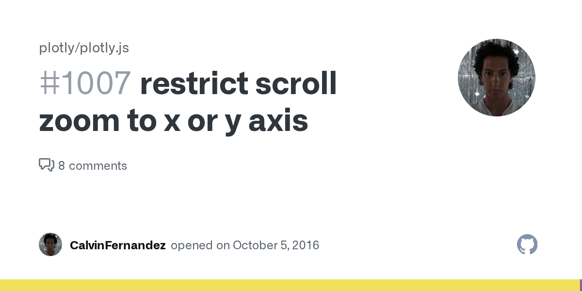 restrict scroll zoom to x or y axis · Issue 1007 · plotly/plotly.js
