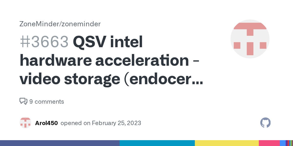 QSV intel hardware acceleration video storage (endocer) AV1 · Issue
