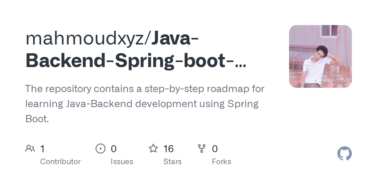 GitHub mahmoudxyz/JavaBackendSpringbootroadmapwithbestfreeand