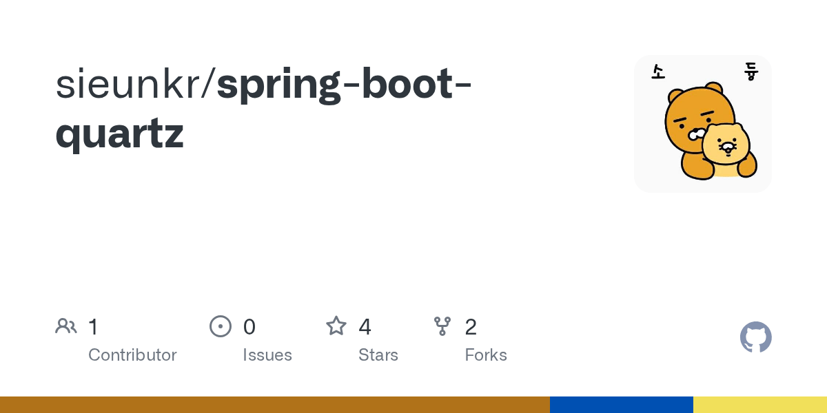 GitHub sieunkr/springbootquartz