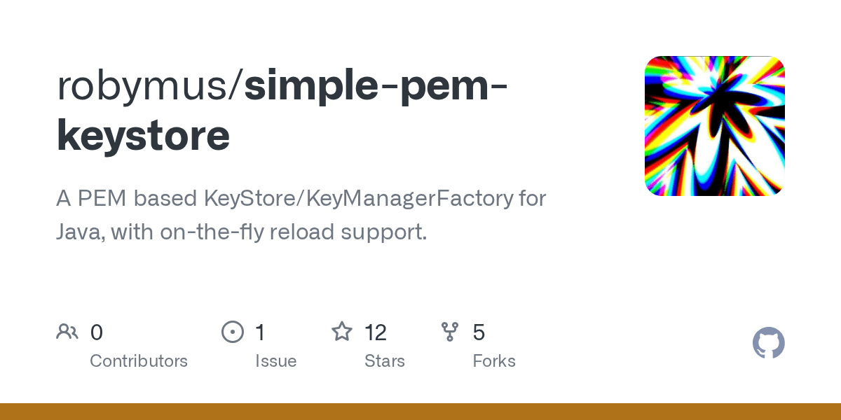 GitHub robymus/simplepemkeystore A PEM based KeyStore