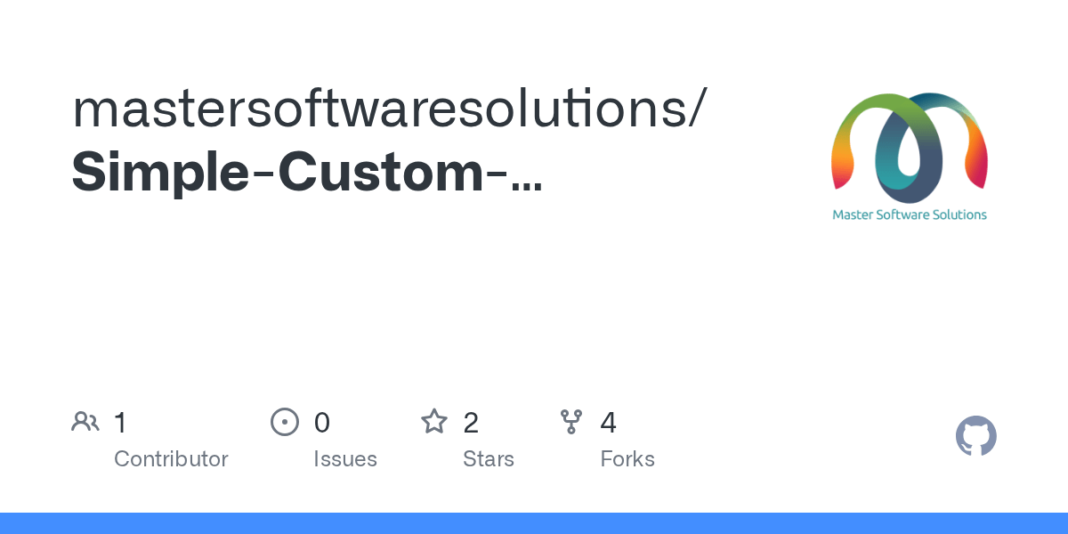 GitHub mastersoftwaresolutions/SimpleCustomkeyboardios