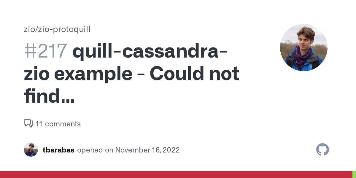 quillcassandrazio example Could not find QuillCassandra[+Literal