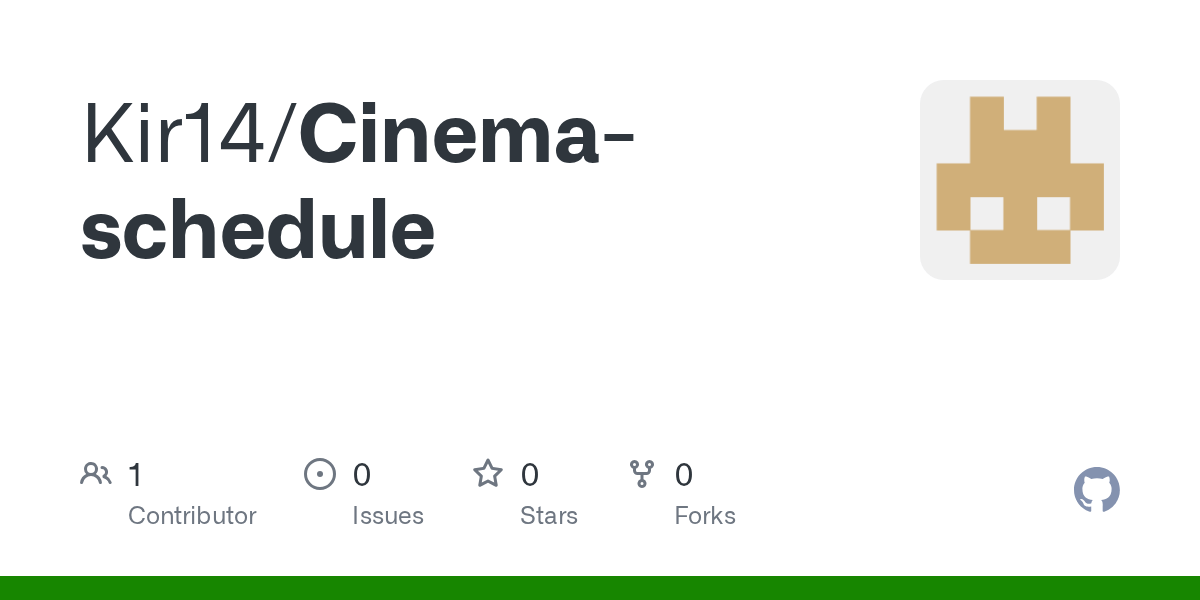 GitHub Kir14/Cinemaschedule