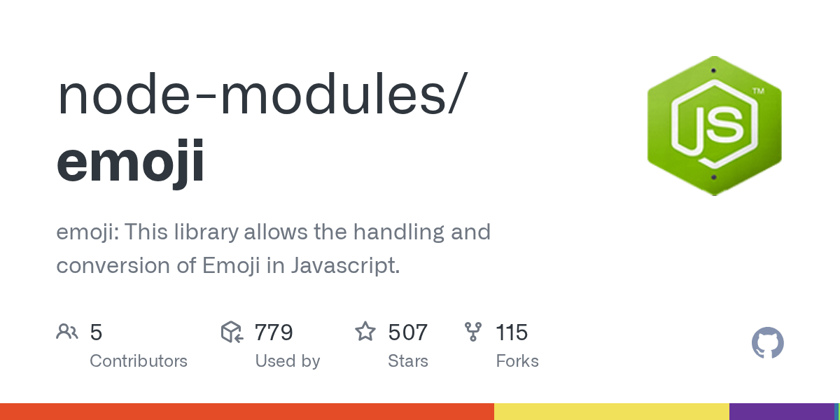 GitHub nodemodules/emoji emoji This library allows the handling