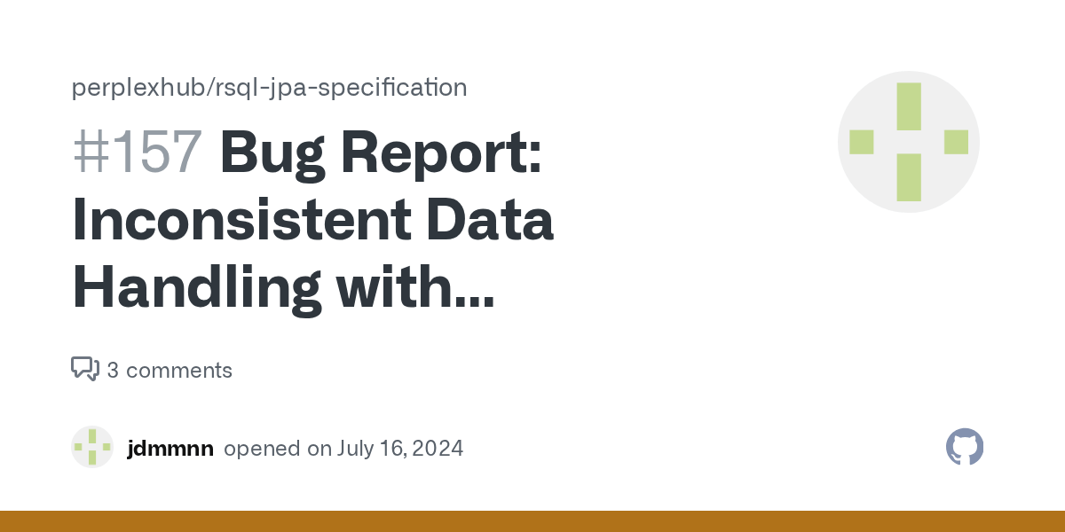 Bug Report Inconsistent Data Handling with Embedded Entities · Issue