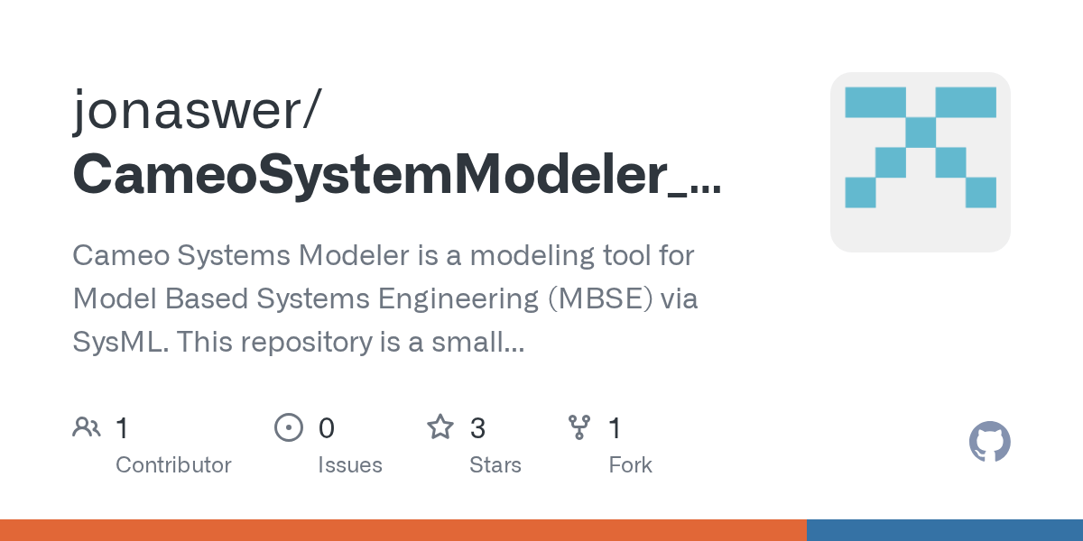 GitHub - jonaswer/CameoSystemModeler_Python_connection: Cameo Systems
