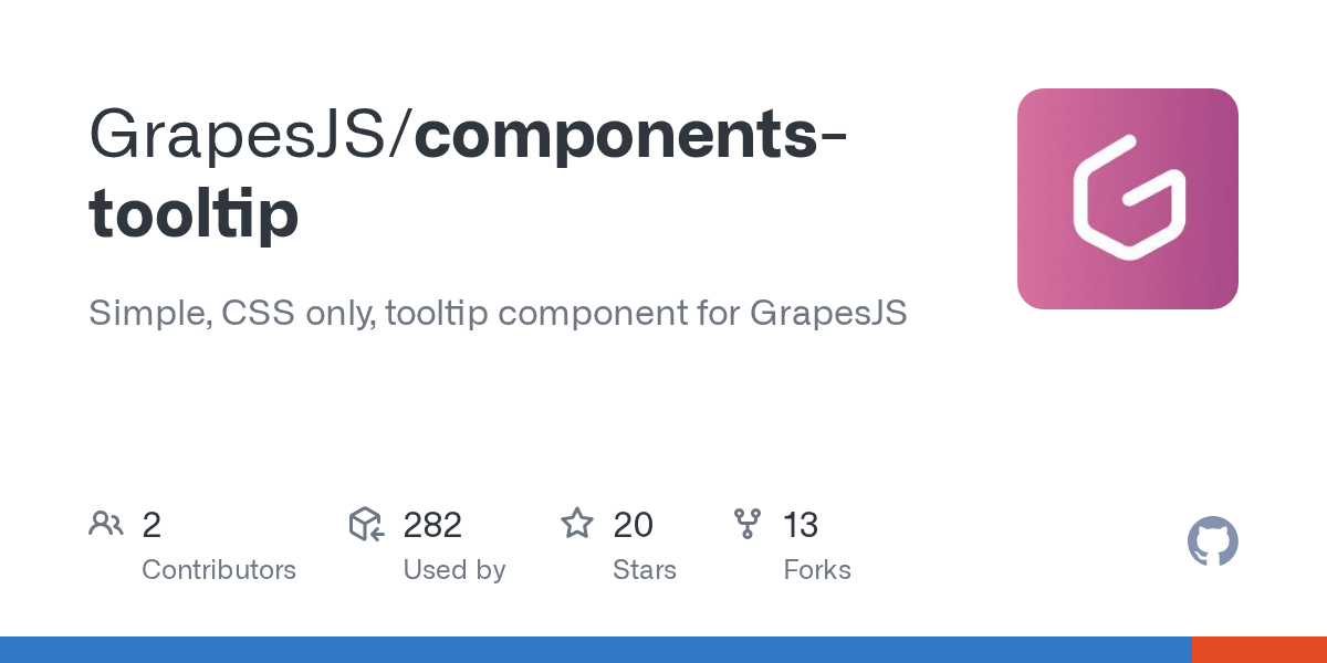 GitHub Simple, CSS only, tooltip