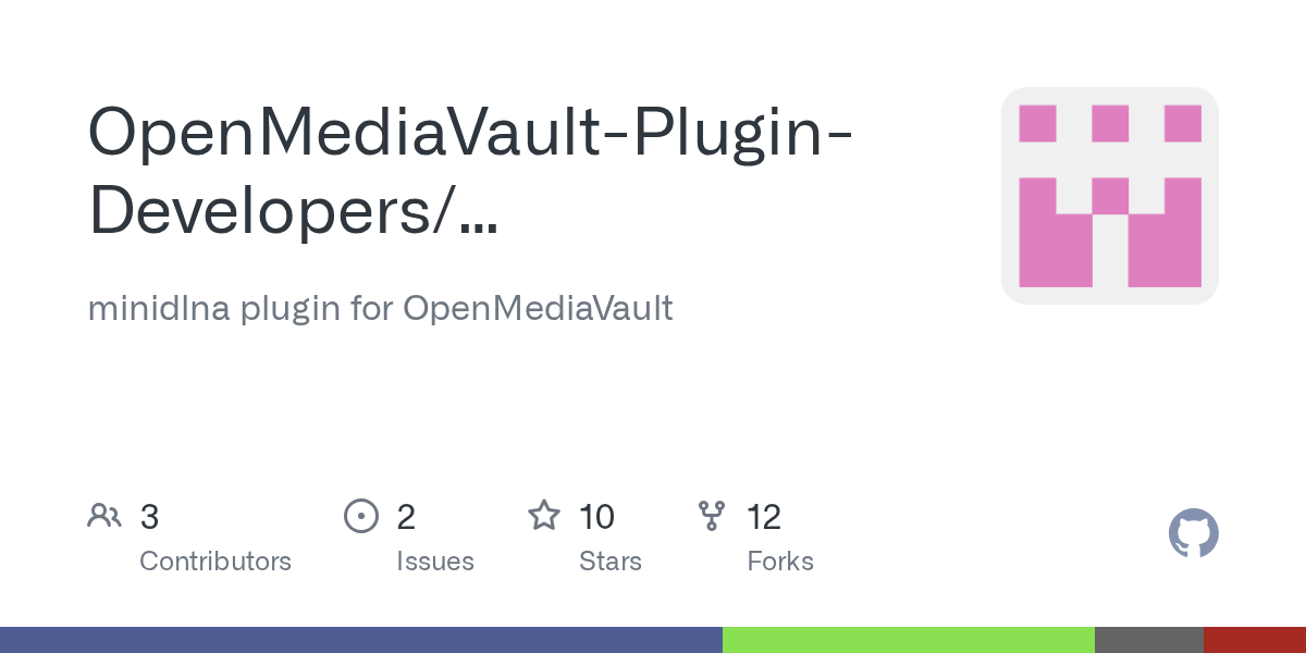 GitHub OpenMediaVaultPluginDevelopers/openmediavaultminidlna