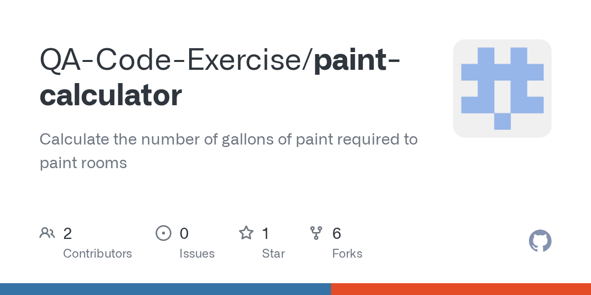 GitHub QACodeExercise/paintcalculator Calculate the number of