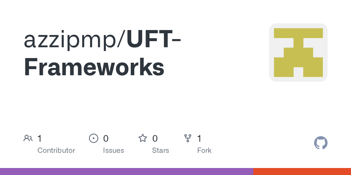 GitHub azzipmp/UFTFrameworks