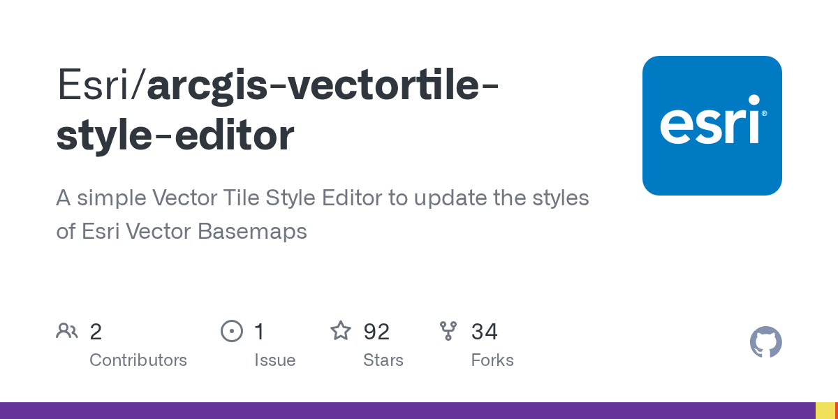 GitHub Esri/arcgisvectortilestyleeditor A simple Vector Tile
