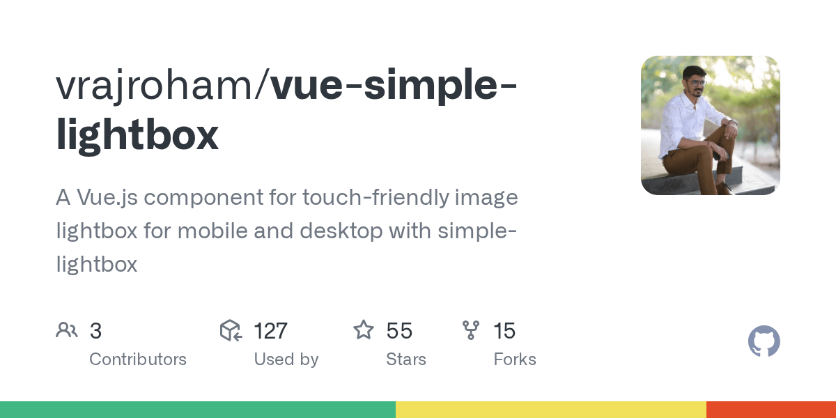 GitHub vrajroham/vuesimplelightbox A Vue.js component for touch