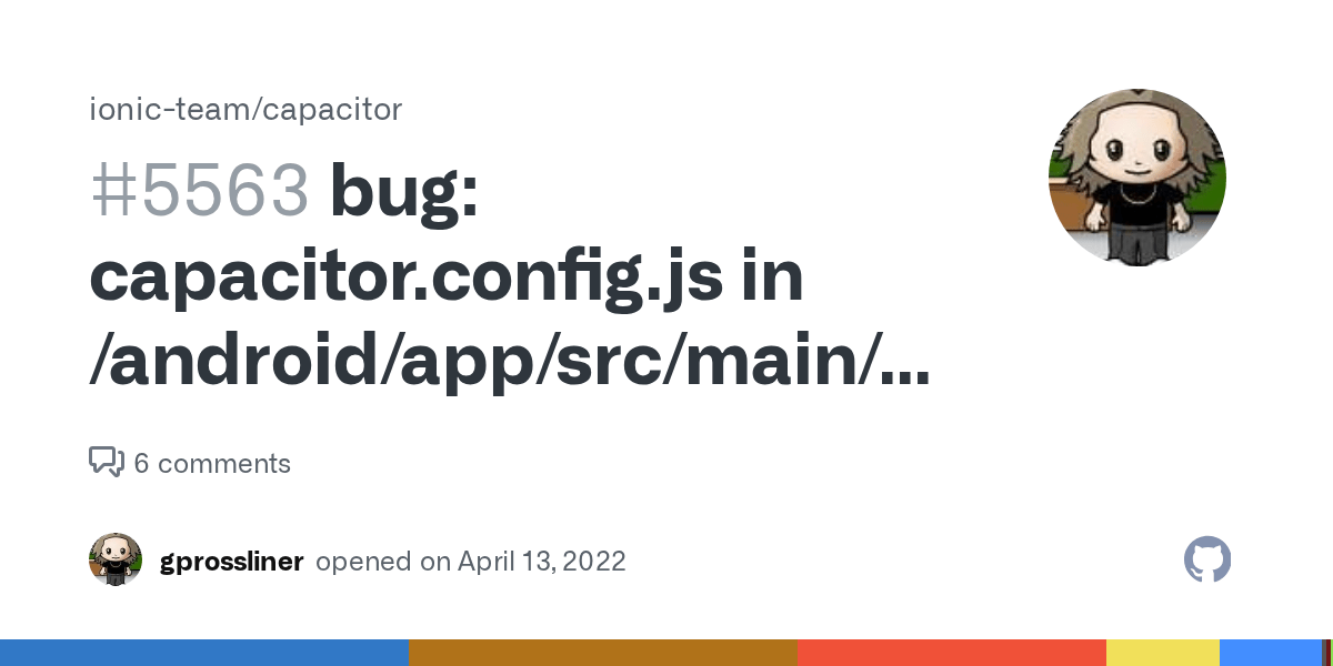 bug capacitor.config.js in /android/app/src/main/assets is not in .gitignore · Issue 5563