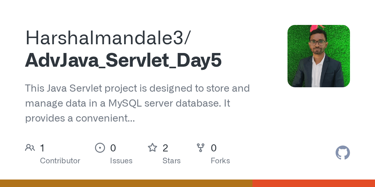 GitHub Harshalmandale3/AdvJava_Servlet_Day5 This Java Servlet