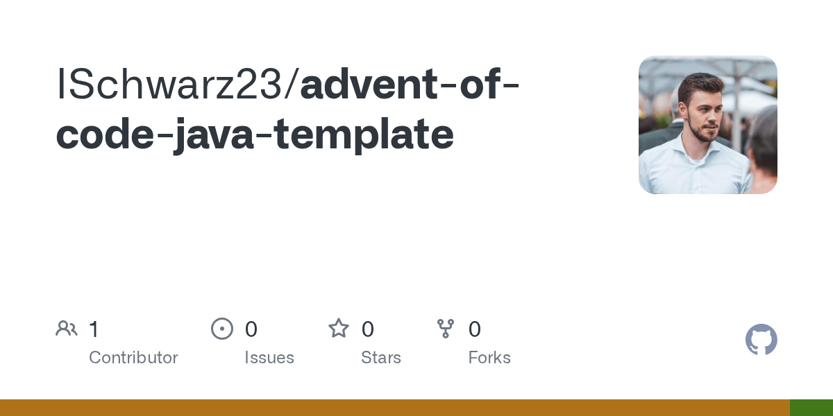 GitHub ISchwarz23/adventofcodejavatemplate