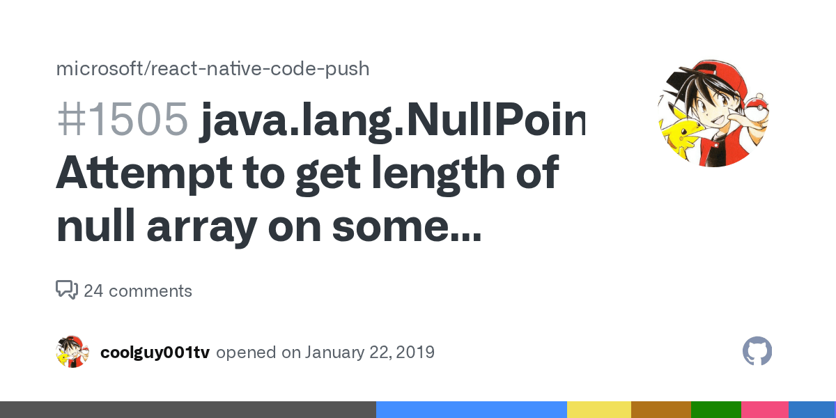 java.lang.NullPointerException Attempt to get length of null array on