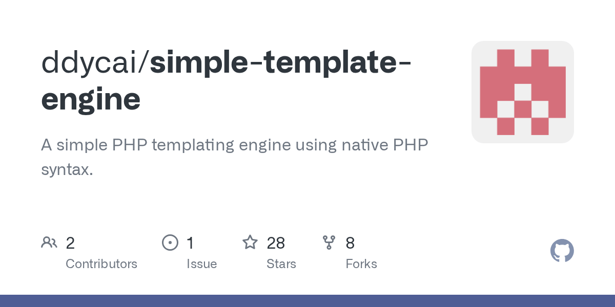 GitHub ddycai/simpletemplateengine A simple PHP templating engine