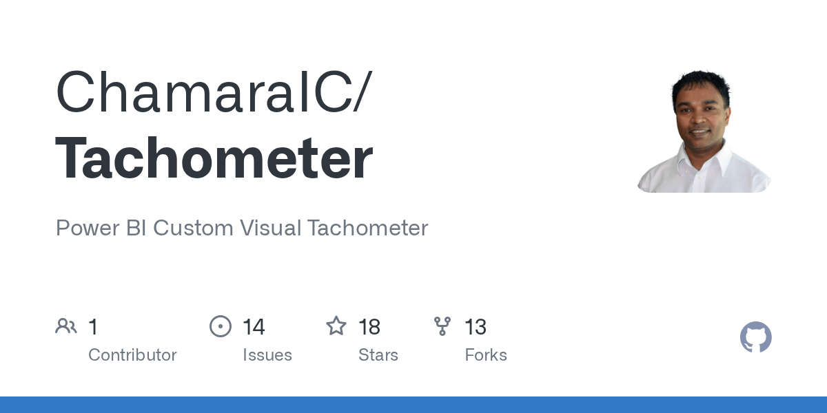 GitHub ChamaraIC/Tachometer Power BI Custom Visual Tachometer
