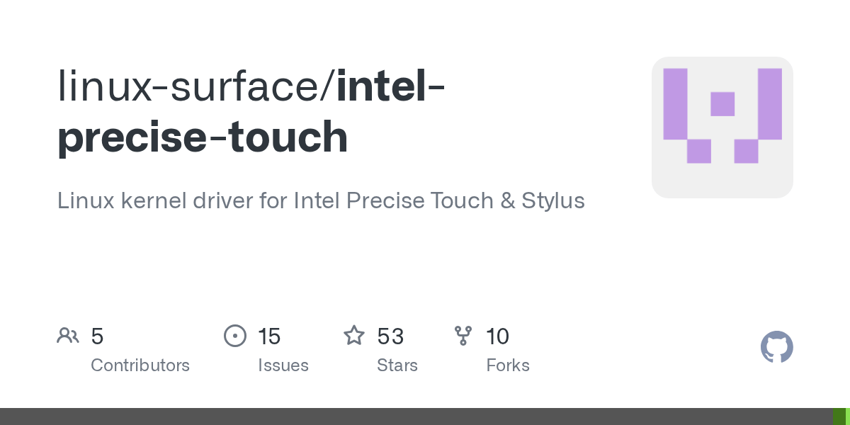GitHub linuxsurface/intelprecisetouch Linux kernel driver for