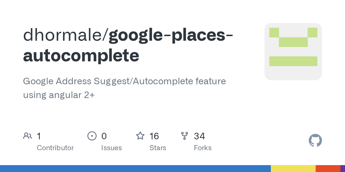 GitHub Google Address Suggest