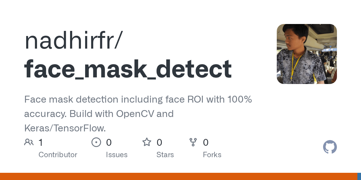 GitHub nadhirfr/face_mask_detect Face mask detection including face