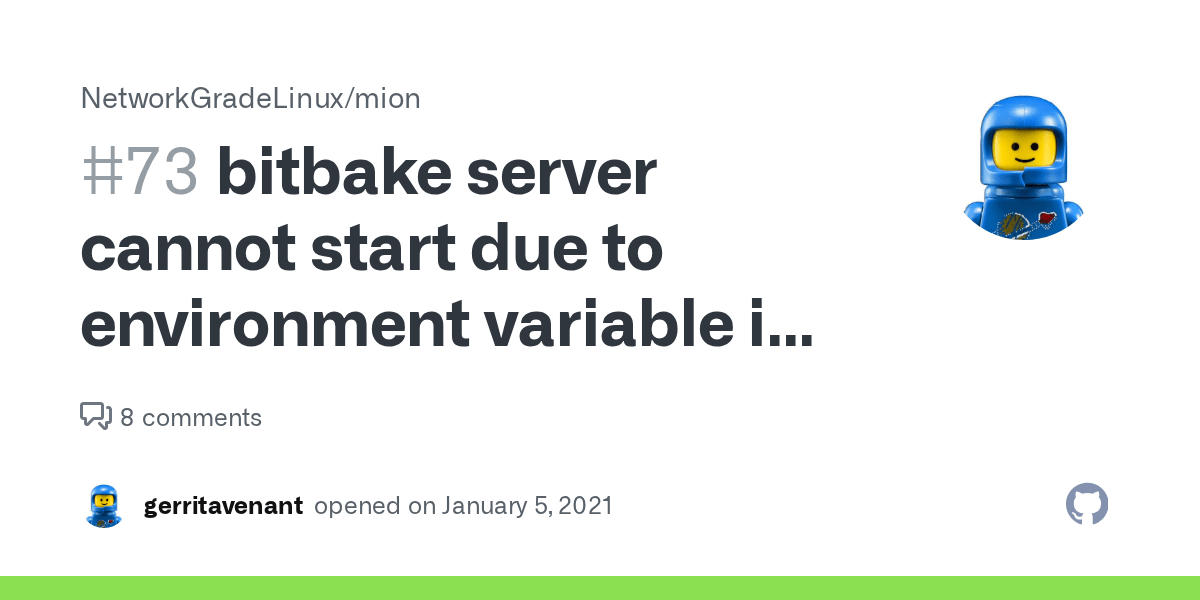 bitbake server cannot start due to environment variable in bblayers.conf · Issue 73