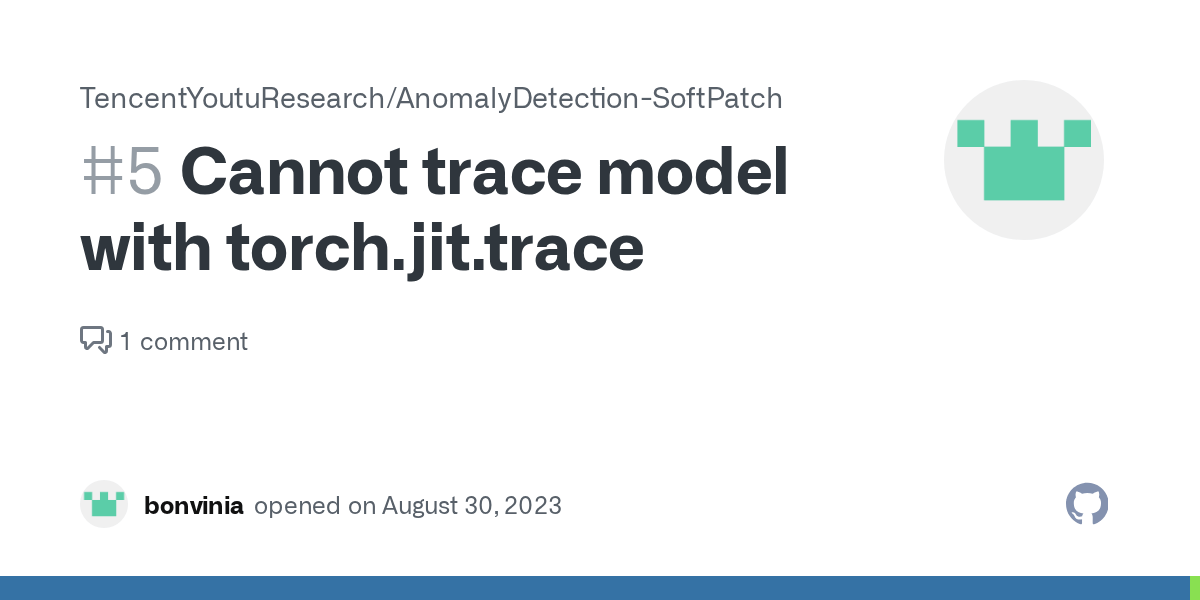 Cannot trace model with torch.jit.trace · Issue 5 · TencentYoutuResearch/AnomalyDetection