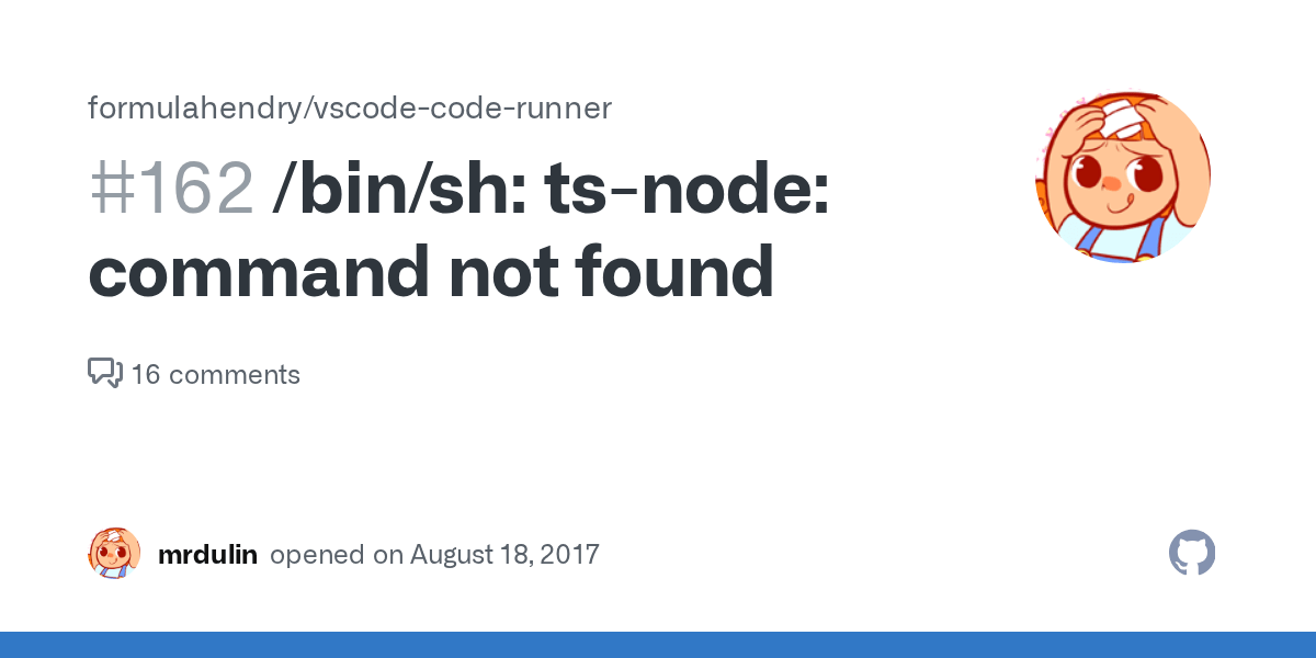 /bin/sh tsnode command not found · Issue 162 · formulahendry/vscode
