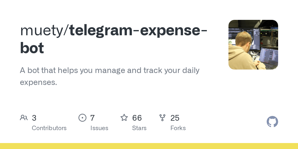 GitHub muety/telegramexpensebot A bot that helps you manage and