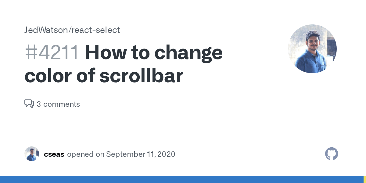 How to change color of scrollbar · Issue 4211 · JedWatson/reactselect