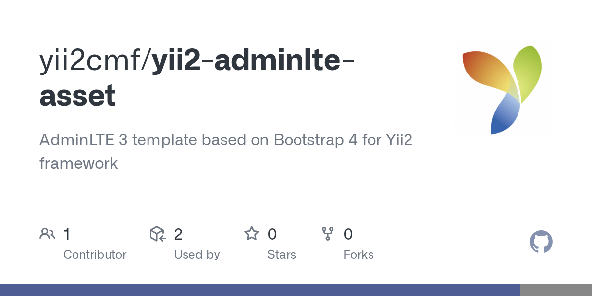 GitHub yii2cmf/yii2adminlteasset AdminLTE 3 template based on