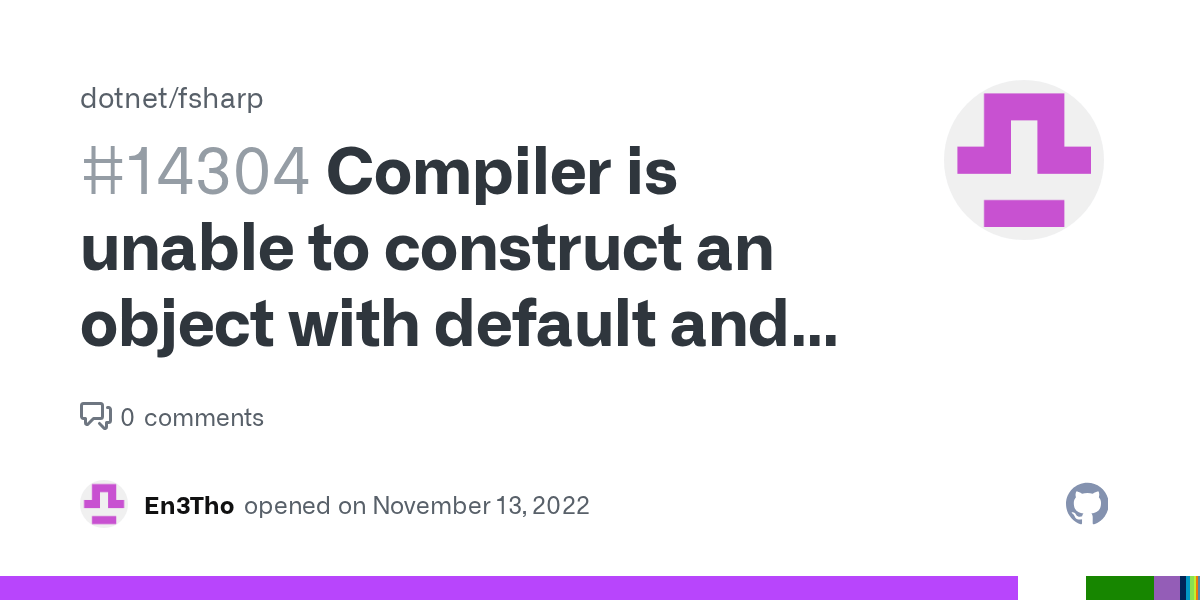Compiler is unable to construct an object with default and params