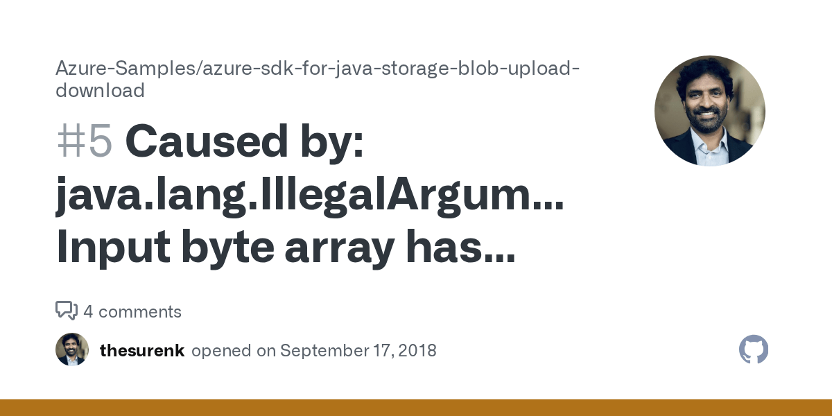 Caused by java.lang.IllegalArgumentException Input byte array has