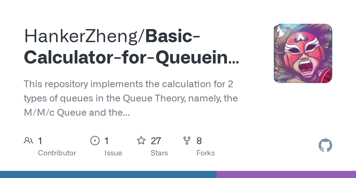 BasicCalculatorforQueueingTheory/MMcQueue.py at master