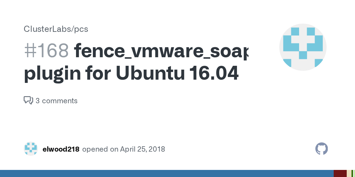 fence_vmware_soap plugin for Ubuntu 16.04 · Issue 168 · ClusterLabs