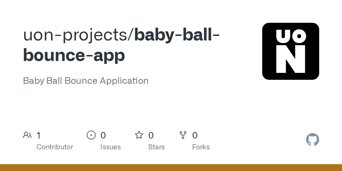 GitHub uonprojects/babyballbounceapp Baby Ball Bounce Application