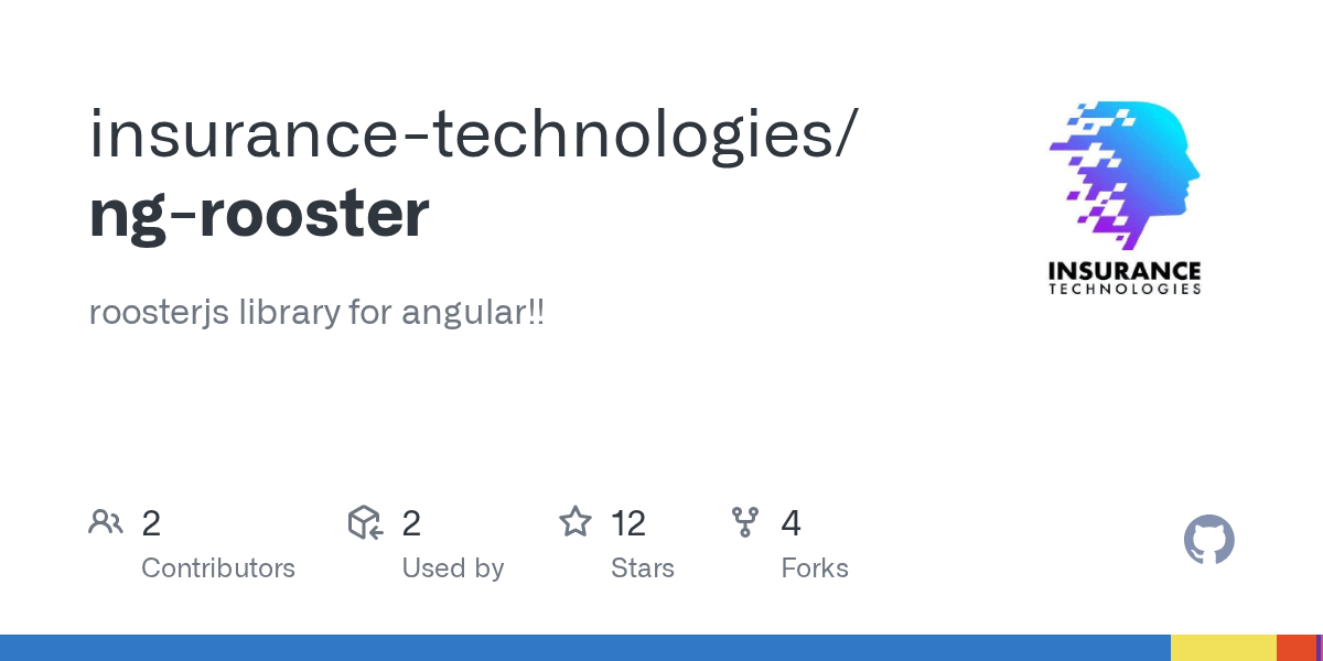 GitHub insurancetechnologies/ngrooster roosterjs library for angular!!
