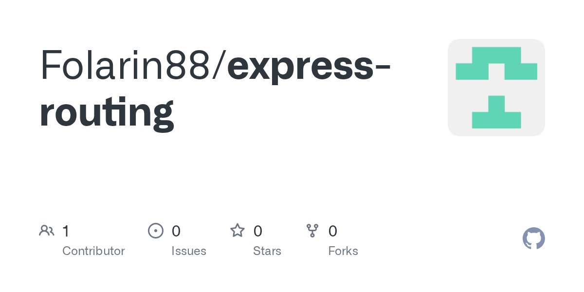 GitHub Folarin88/expressrouting