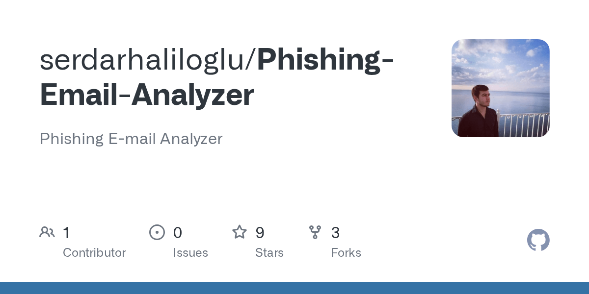 GitHub serdarhaliloglu/PhishingEmailAnalyzer Phishing Email Analyzer