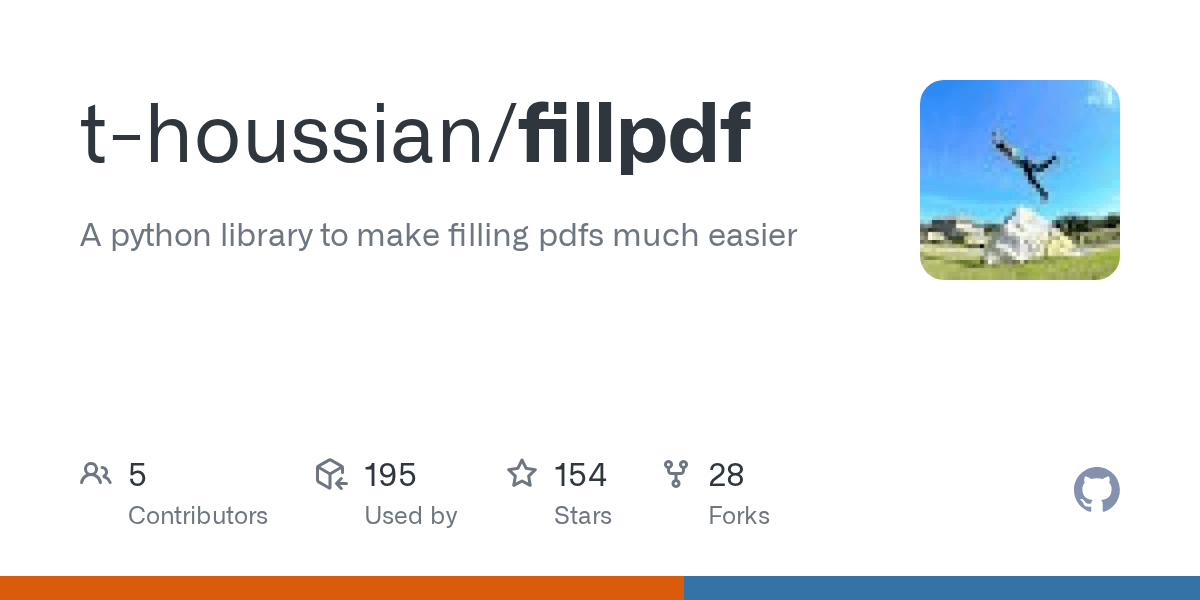 GitHub thoussian/fillpdf A python library to make filling pdfs much