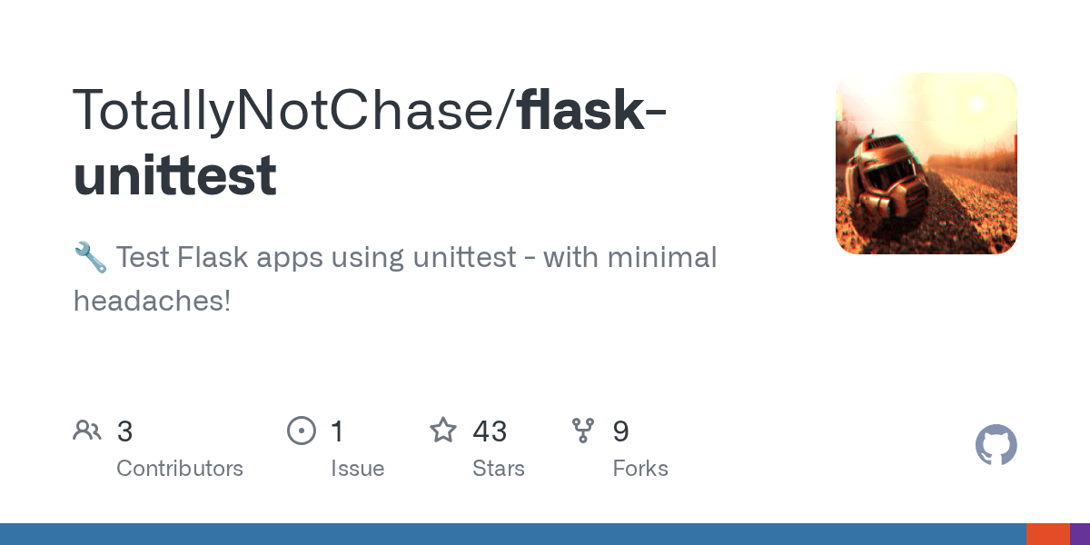 GitHub TotallyNotChase/flaskunittest wrench Test Flask apps using